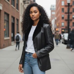 Vintage Henig Fourth Generation Mink and Leather Jacket EUC